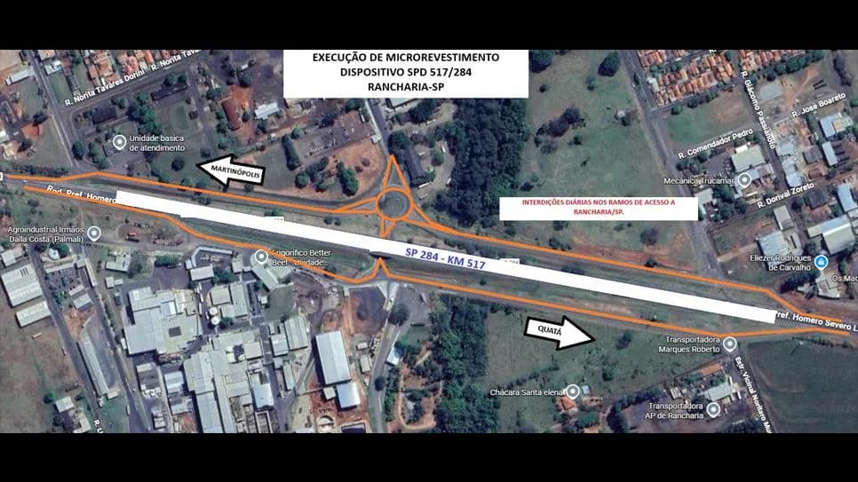 OBRAS DE RECUPERAÇÃO EM TREVOS DE ACESSO E RETORNO ALTERAM TRÁFEGO NA RODOVIA HOMERO SEVERO LINS