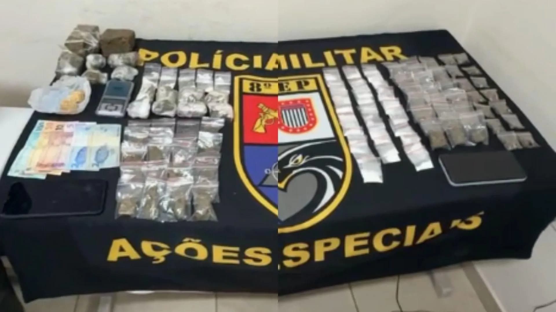 CASAL É PRESO COM COCAÍNA, CRACK E MACONHA EM REGENTE FEIJÓ