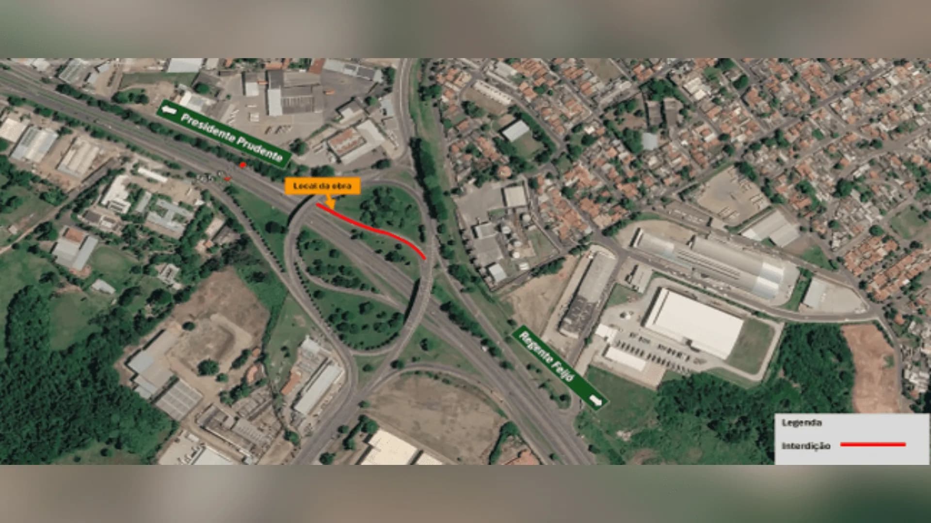 MANUTENÇÃO NA RODOVIA RAPOSO TAVARES ALTERA TRÁFEGO EM ALÇA DE ACESSO NESTA SEGUNDA-FEIRA EM PRESIDENTE PRUDENTE